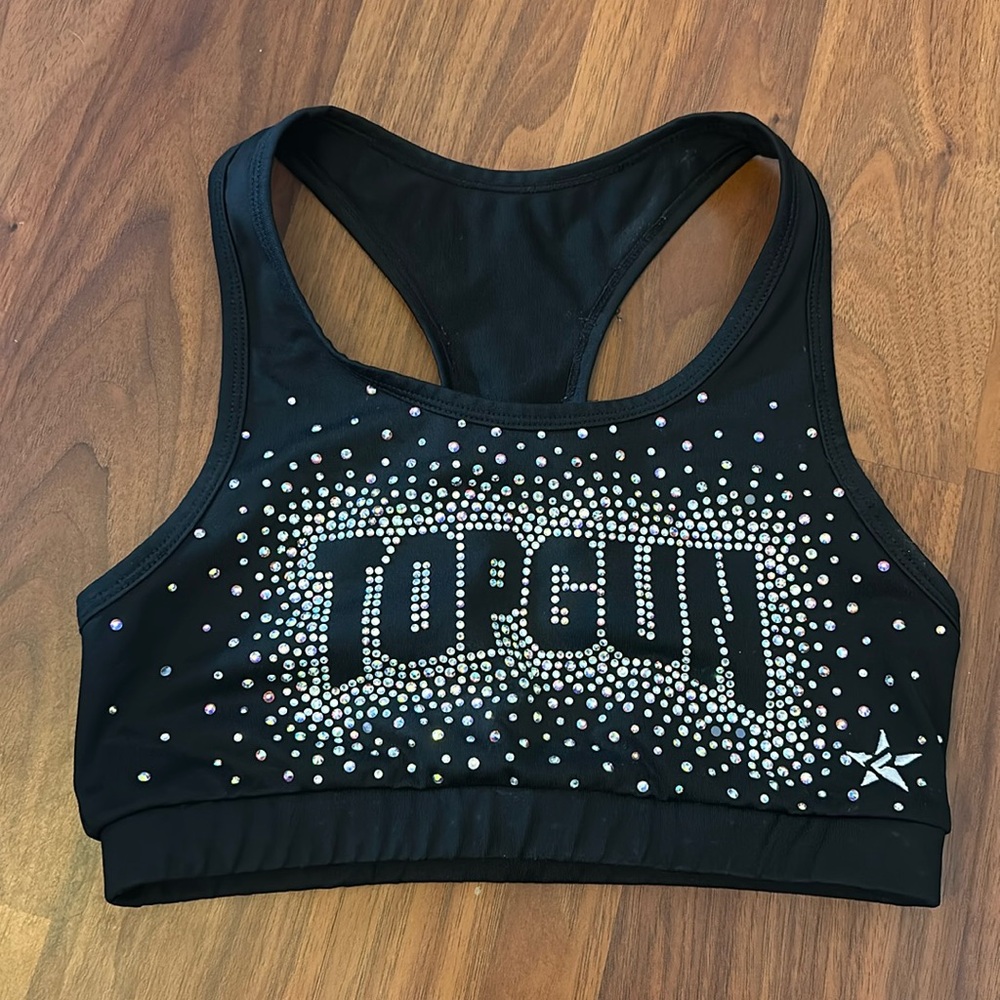 black Top Gun allstars sports bra